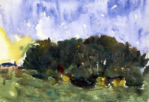  Charles Webster Hawthorne The Poplar Grove - Art Print