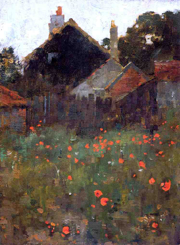  Willard Leroy Metcalf The Poppy Field - Art Print