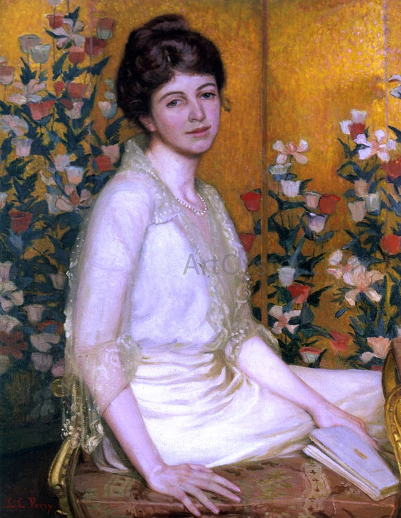  Lilla Cabot Perry The Poppy Screen - Art Print