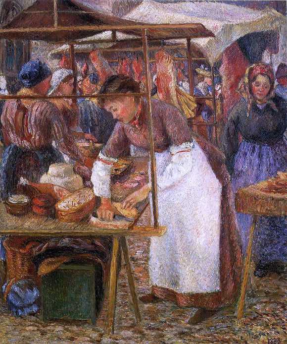  Camille Pissarro The Pork Butcher - Art Print