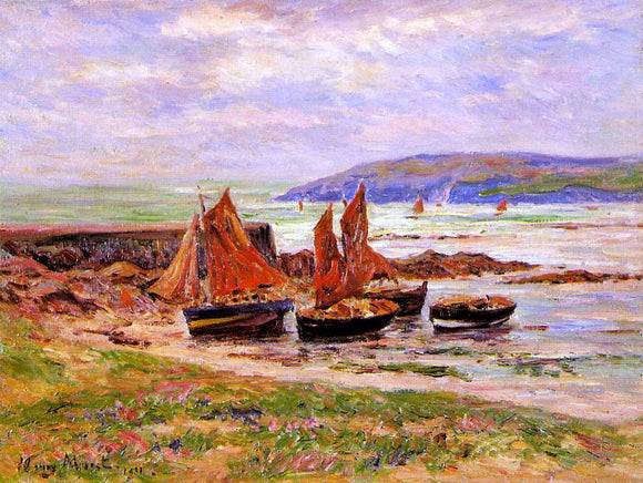  Henri Moret The Port at Loch - Art Print