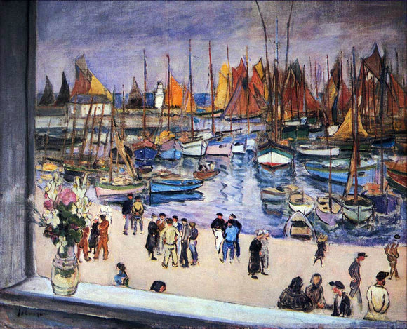  Henri Lebasque The Port at Saint Tropez - Art Print