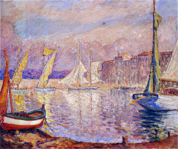  Henri Lebasque The Port at St Tropez - Art Print