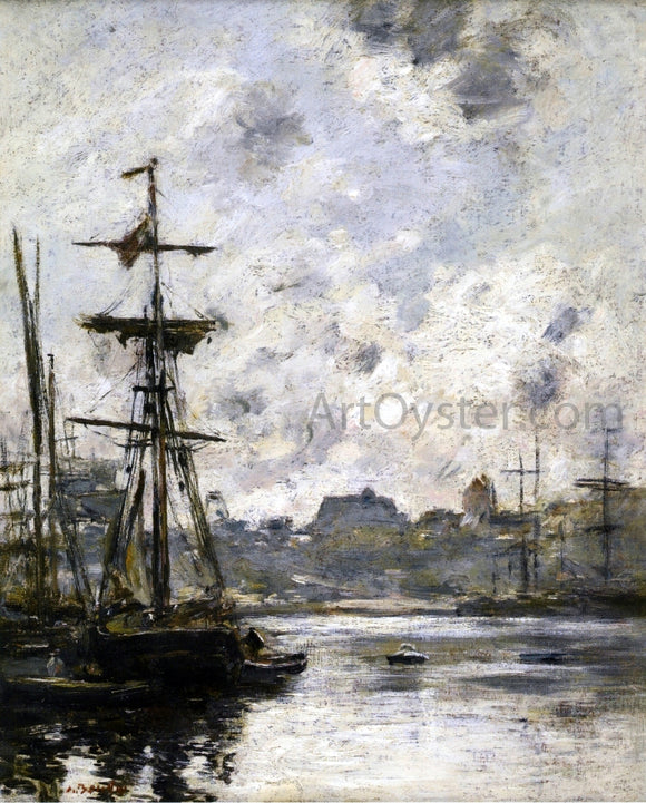  Eugene-Louis Boudin The Port, Fecamp - Art Print