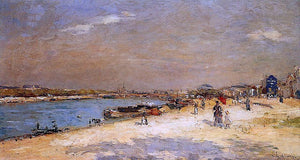  Albert Lebourg The Port of Bercy, Unloading the Sand Barges - Art Print