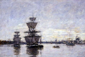  Eugene-Louis Boudin The Port of Bordeaux - Art Print