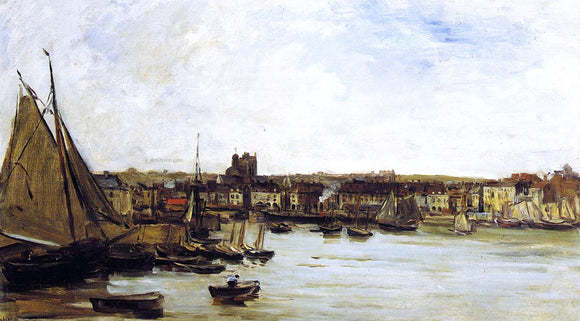  Charles Francois Daubigny The Port of Dieppe - Art Print