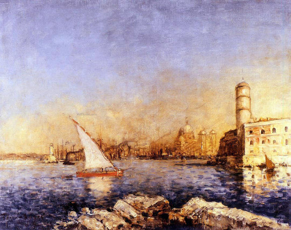 Frank Myers Boggs The Port of Marseille - Art Print