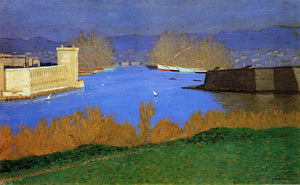  Felix Vallotton The Port of Marseille - Art Print