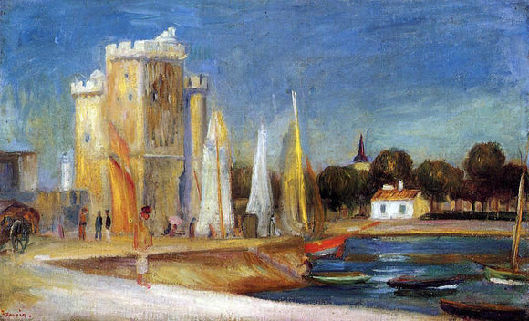  Pierre Auguste Renoir The Port of Rochelle - Art Print