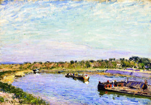  Alfred Sisley The Port of Saint Mammes, Morning - Art Print