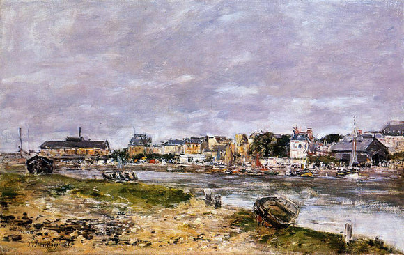  Eugene-Louis Boudin The Port of Trouville - Art Print