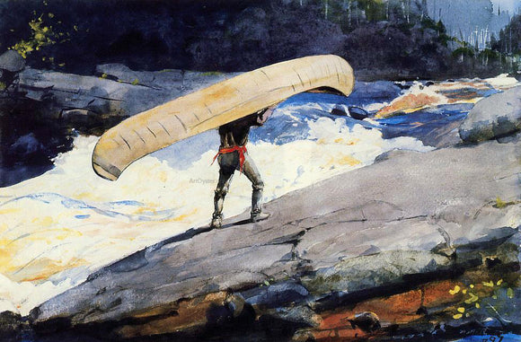  Winslow Homer The Portage - Art Print