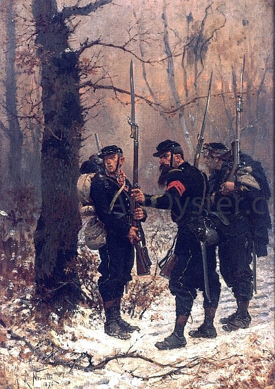  Alphonse De Neuville The Post of Danger - Art Print