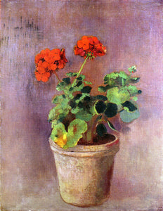  Odilon Redon The Pot of Geraniums - Art Print
