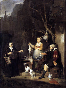  Gabriel Metsu The Poultry Woman - Art Print