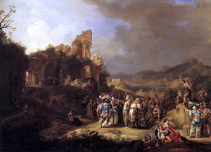  Bartholomeus Breenbergh The Preaching of St John the Baptist - Art Print