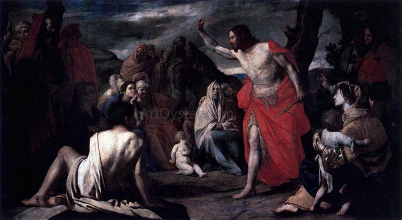  Massimo Stanzione The Preaching of St John the Baptist in the Desert - Art Print