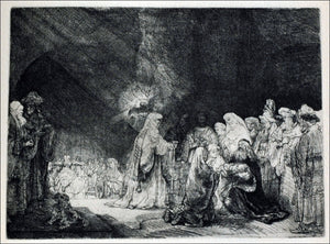  Rembrandt Van Rijn The Presentation in the Vaulted Temple - Art Print