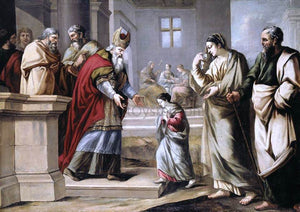  Pierre Mignard The Presentation of the Virgin in the Temple - Art Print