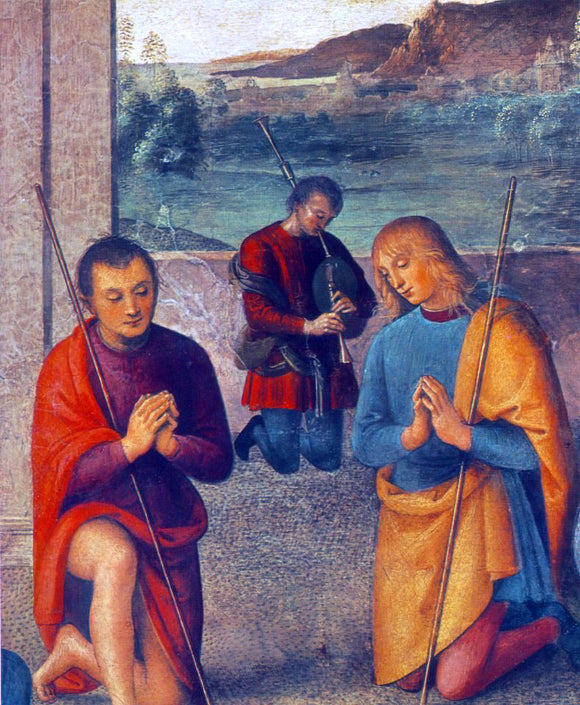  Pietro Perugino The Presepio (detail) - Art Print