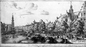  Reiner Nooms The Prinsengracht and the Noorderkerk at Amsterdam - Art Print