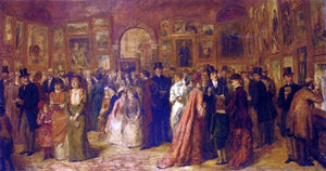  William Powell Frith The Private View, 1881 - Art Print