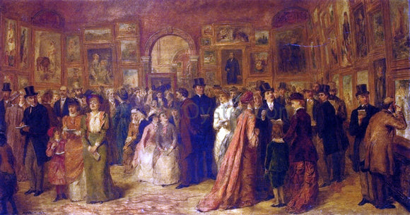  William Powell Frith The Private View, 1881 - Art Print