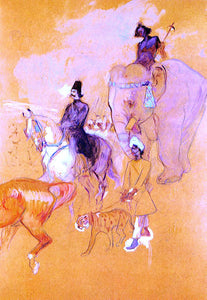  Henri De Toulouse-Lautrec The Procession of the Raja - Art Print