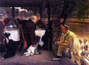  James Tissot The Prodigal Son in Modern Life: the Fatted Calf - Art Print