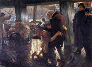  James Tissot The Prodigal Son in Modern Life: the Return - Art Print