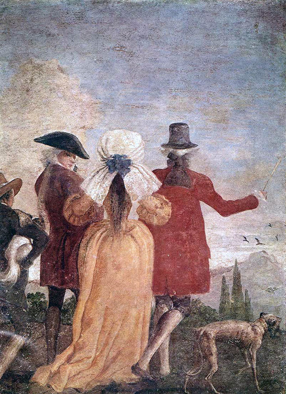  Giovanni Domenico Tiepolo The Promenade - Art Print