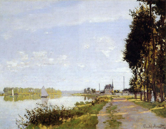  Claude Oscar Monet The Promenade at Argenteuil - Art Print