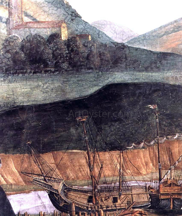  Sandro Botticelli The Punishment of Korah and the Stoning of Moses and Aaron (detail 6) (Cappella Sistina, Vatican) - Art Print