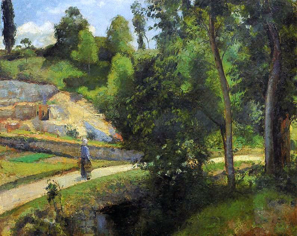  Camille Pissarro The Quarry, Pontoise - Art Print