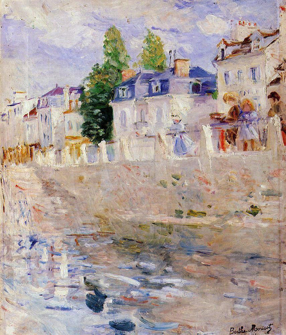  Berthe Morisot The Quay at Bougival - Art Print