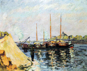  Armand Guillaumin The Quay d'Austerlitz, Morning - Art Print