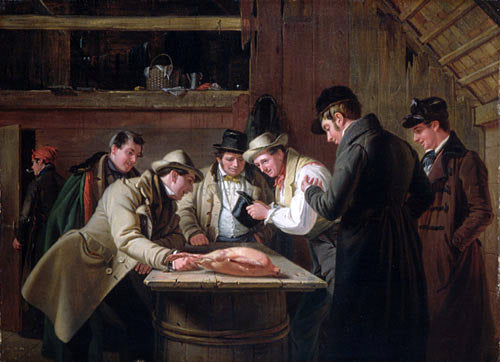  William Sidney Mount The Raffle (Raffling for the Goose) - Art Print