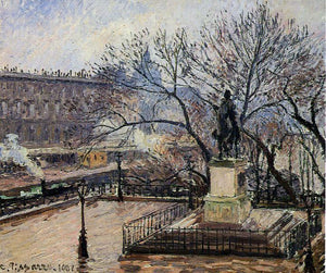  Camille Pissarro The Raised Tarrace of the Pont-Neuf and Statue of Henri IV - Art Print