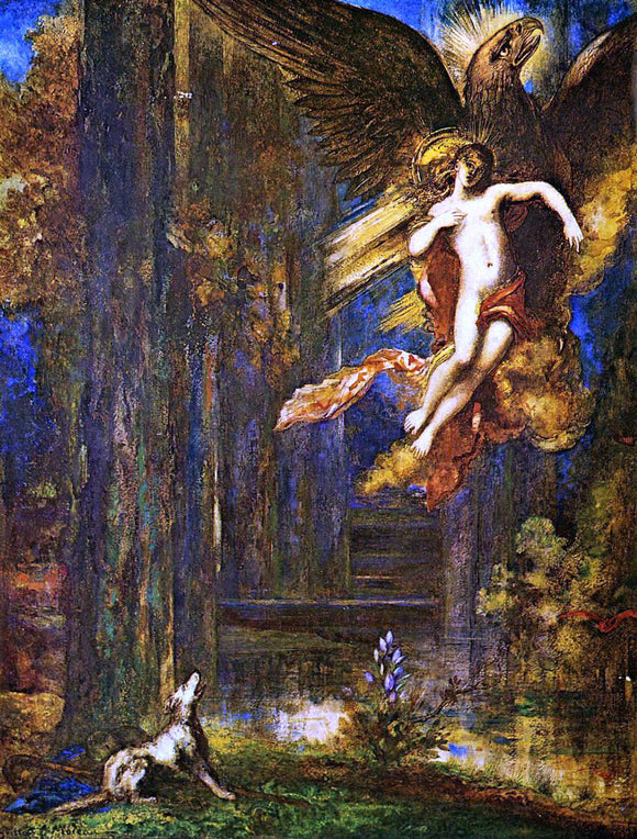  Gustave Moreau The Raising of Ganamede - Art Print