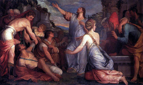  Giuseppe Salviati The Raising of Lazarus - Art Print