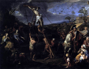  Charles Le Brun The Raising of the Cross - Art Print