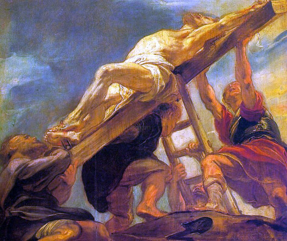  Peter Paul Rubens The Raising of the Cross - Art Print