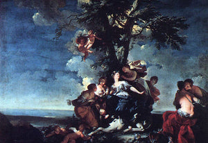  Giovanni Domenico Ferretti The Rape of Europa - Art Print