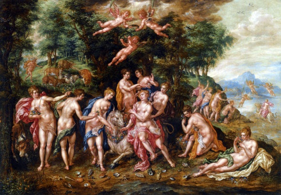  Hendrick De Clerck The Rape of Europa - Art Print