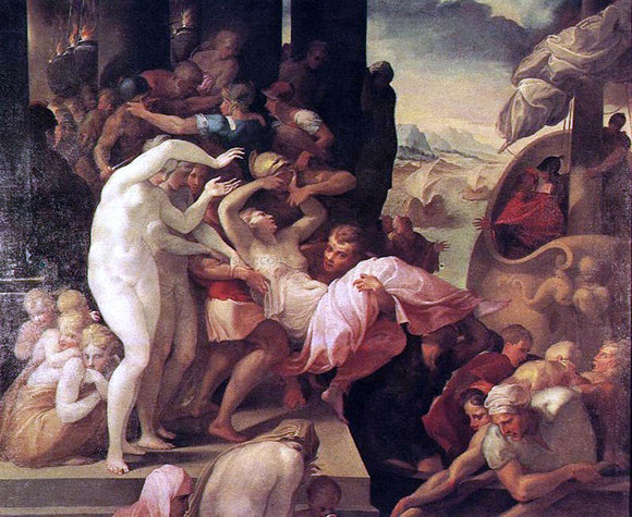  Francesco Primaticcio The Rape of Helene - Art Print