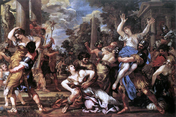  Pietro Da Cortona The Rape of the Sabine Women - Art Print