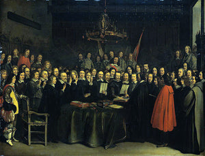  Gerard Ter Borch The Ratification of the Treaty of Munster, 15 May 1648 - Art Print