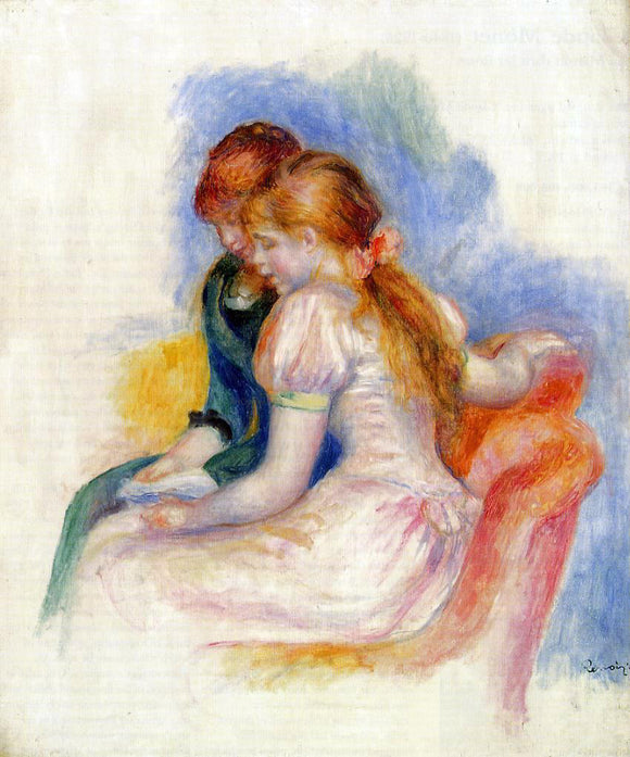  Pierre Auguste Renoir The Reading - Art Print