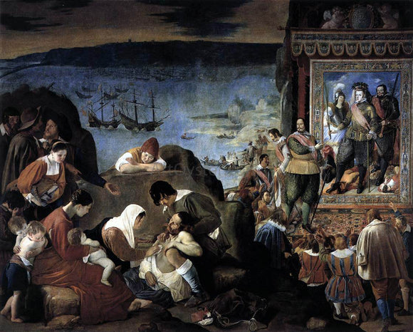  Fray Bautista Maino The Recapture of Bahia in 1625 - Art Print